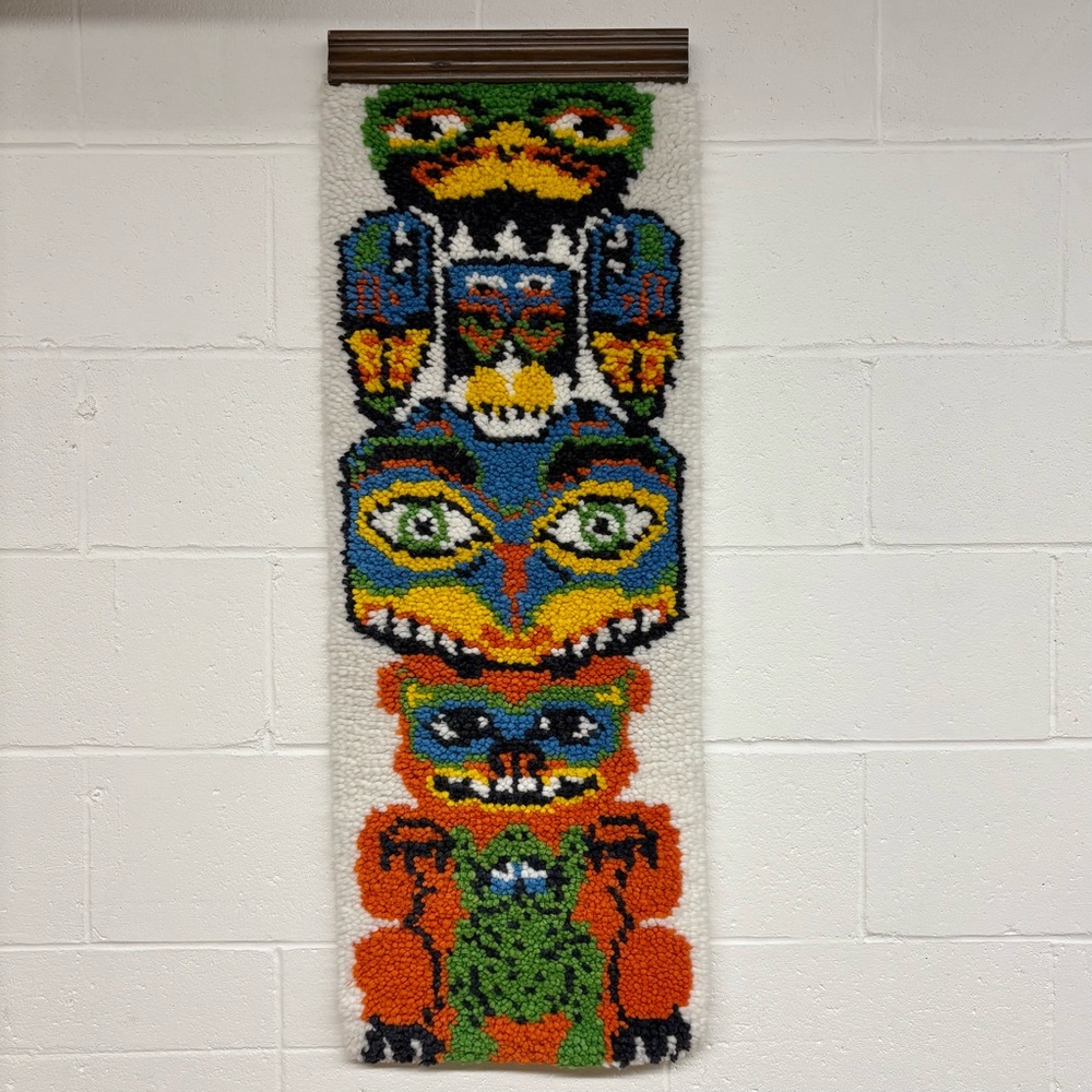 Latch Hook Totem Pole Wall Hanging